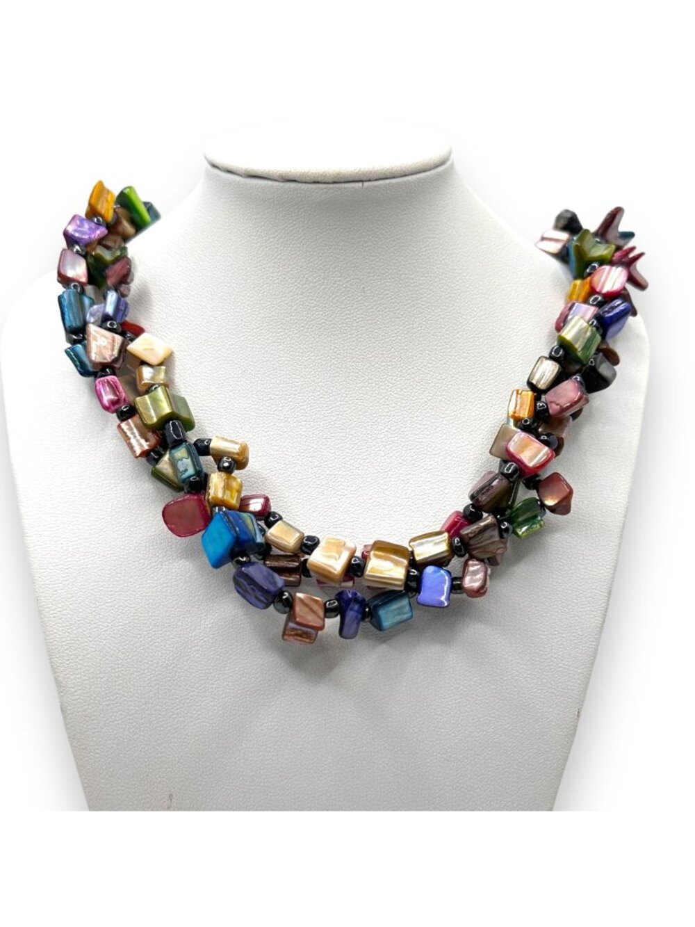 Premier Designs Paradise Found Multi-Color Beaded Necklace & Drop Earrings Set